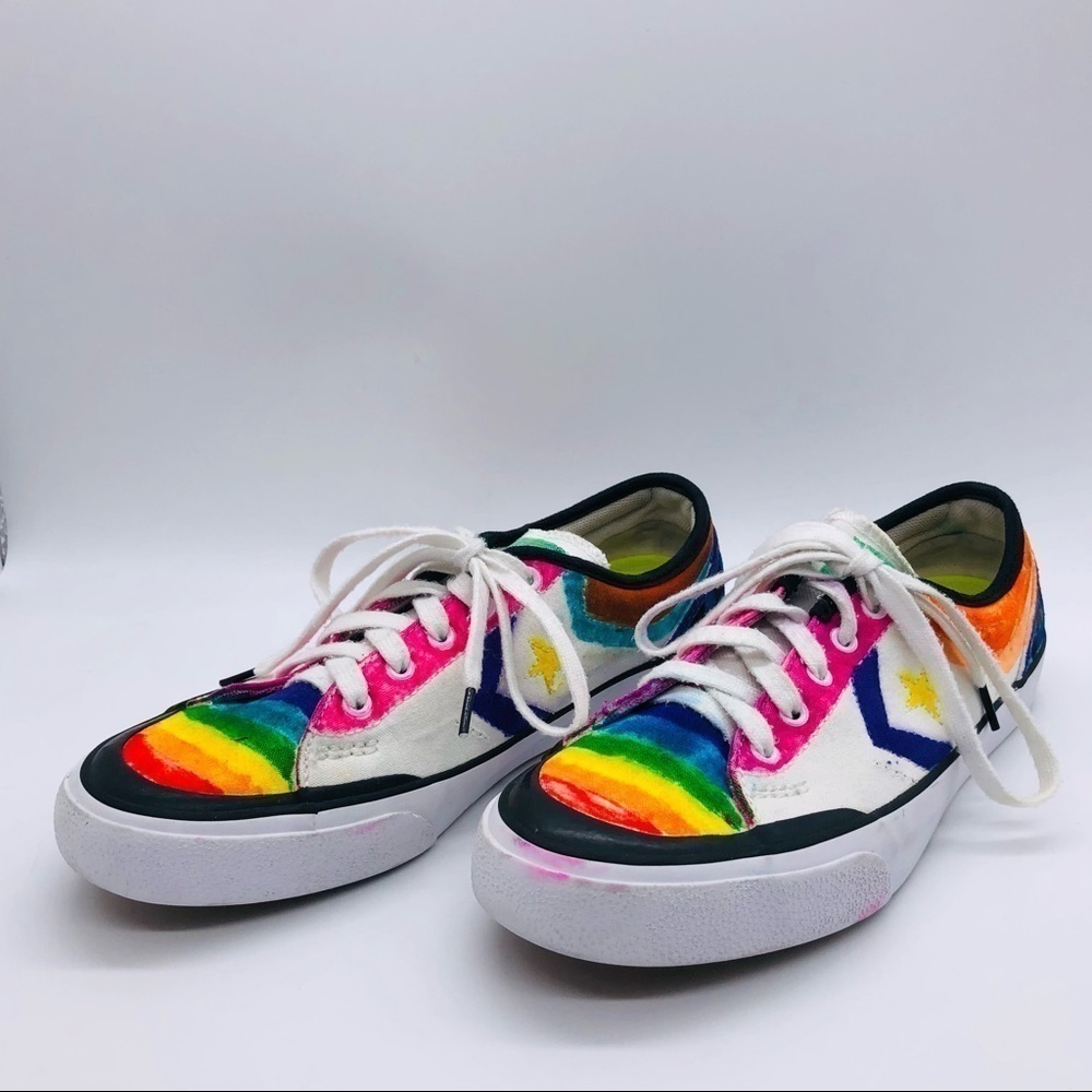 CONVERSE AARON HERRINGTON CANVAS SNEAKERS WITH 2 STARS SIZE M6/W8 - Picture 8 of 15
